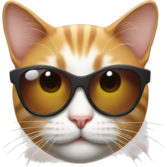Cat with sunglasses emoji