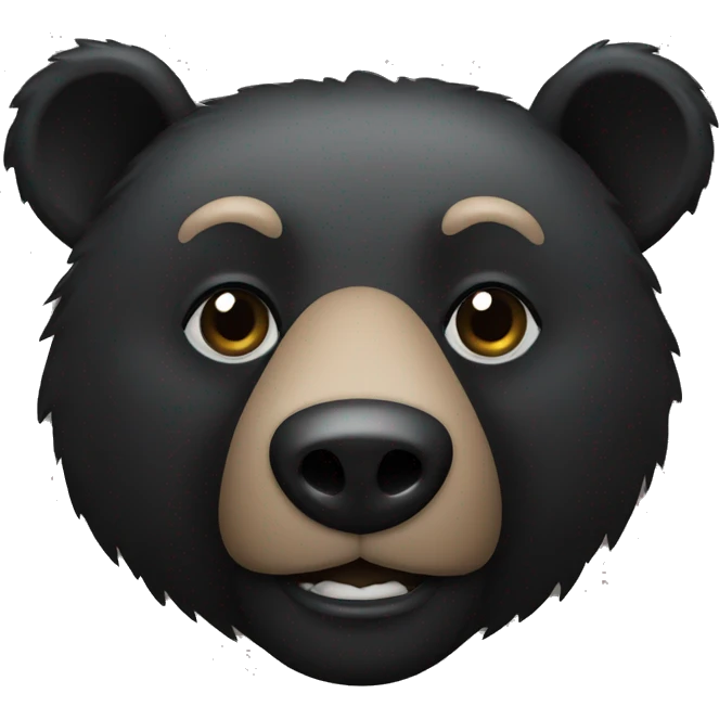 black bear symbol emoji