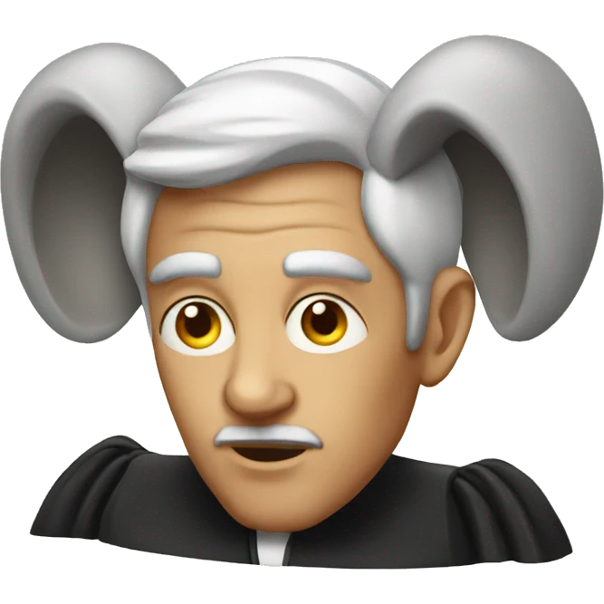 judge with huge ears emoji