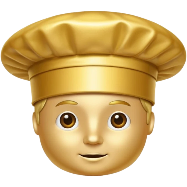 a golden chef hat emoji