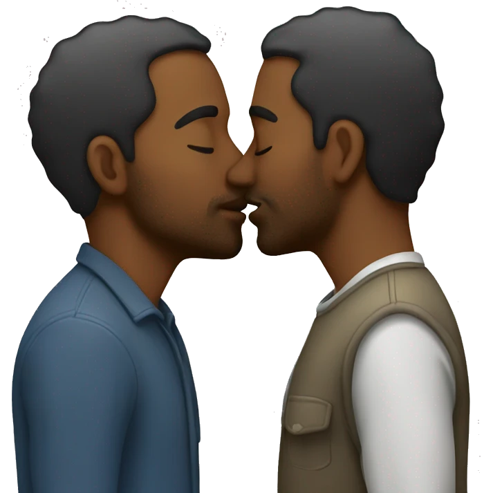 Couple kissing emoji