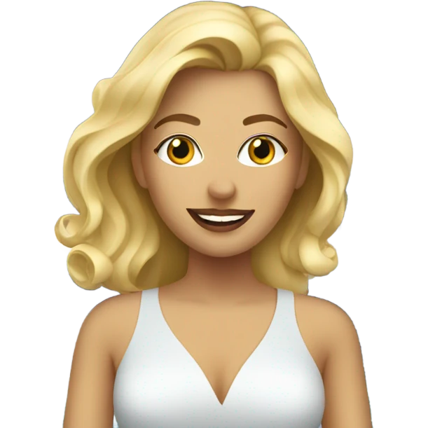 Blonde woman on cruise ship emoji