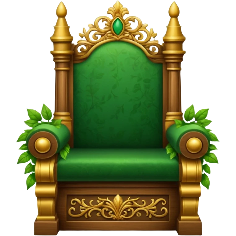 Throne with leaves emoji