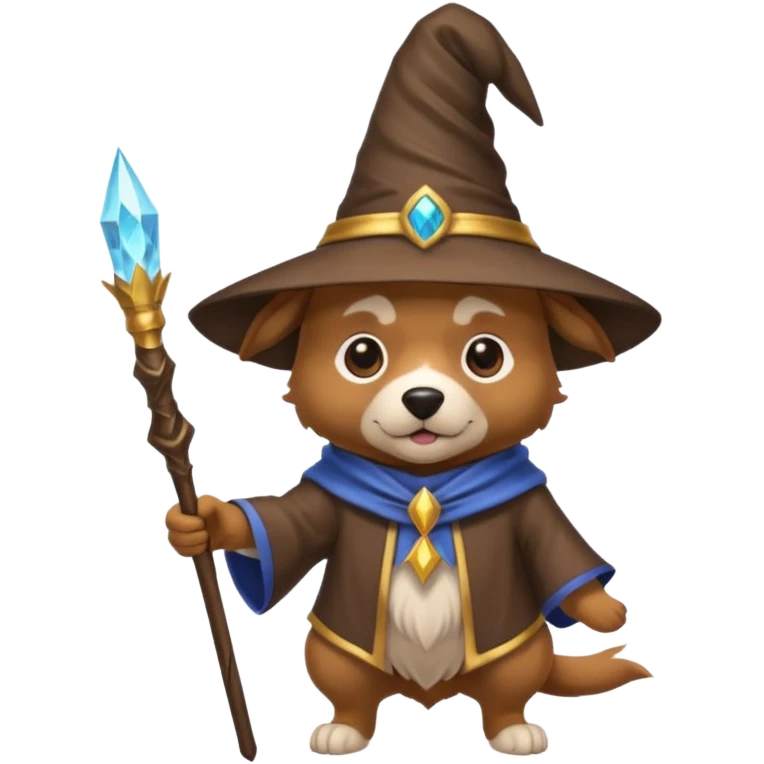 Dog wizard emoji