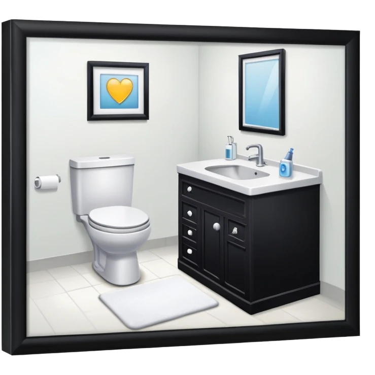 bathroom with a computer in it emoji