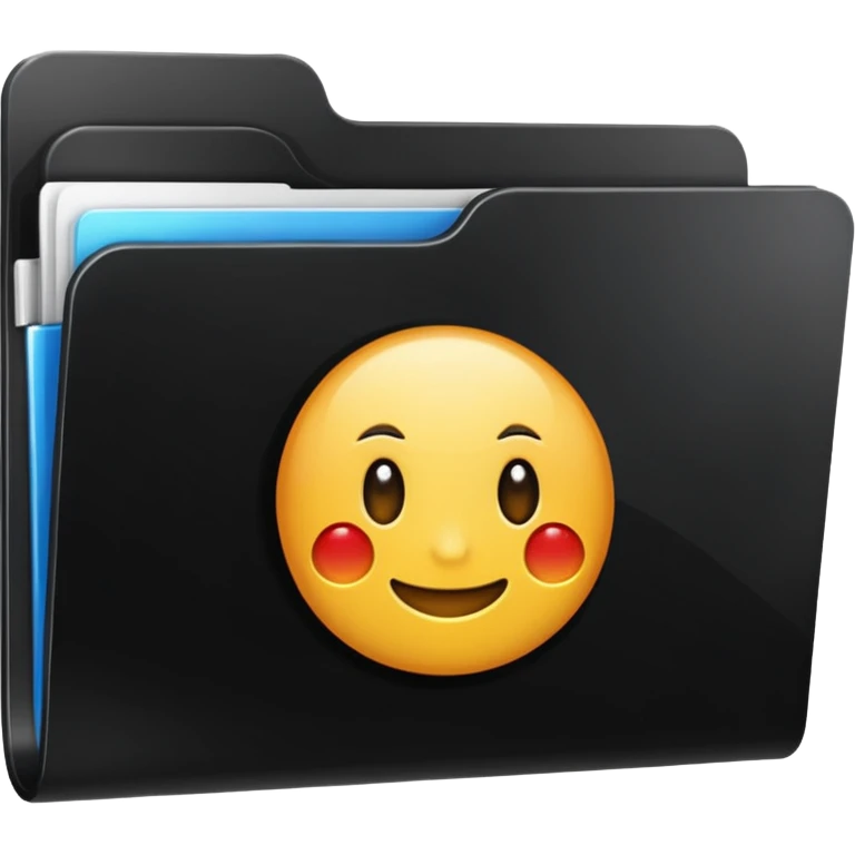 black folder flash file emoji