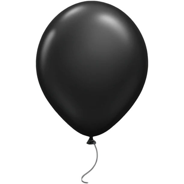 Black balloon emoji