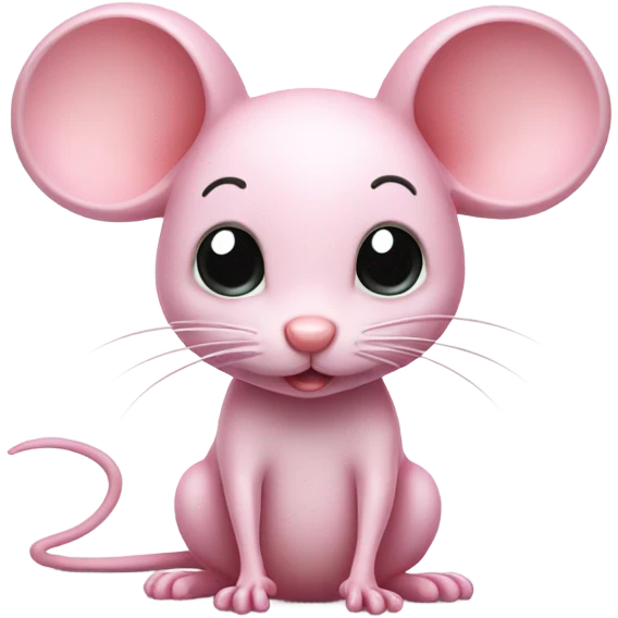 Pink mouse emoji
