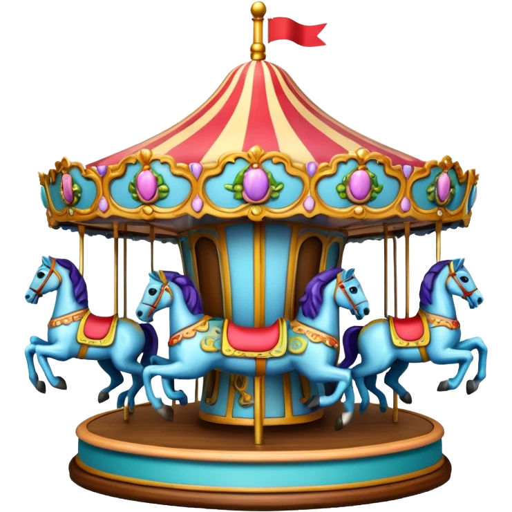 Carrusel con caballos emoji