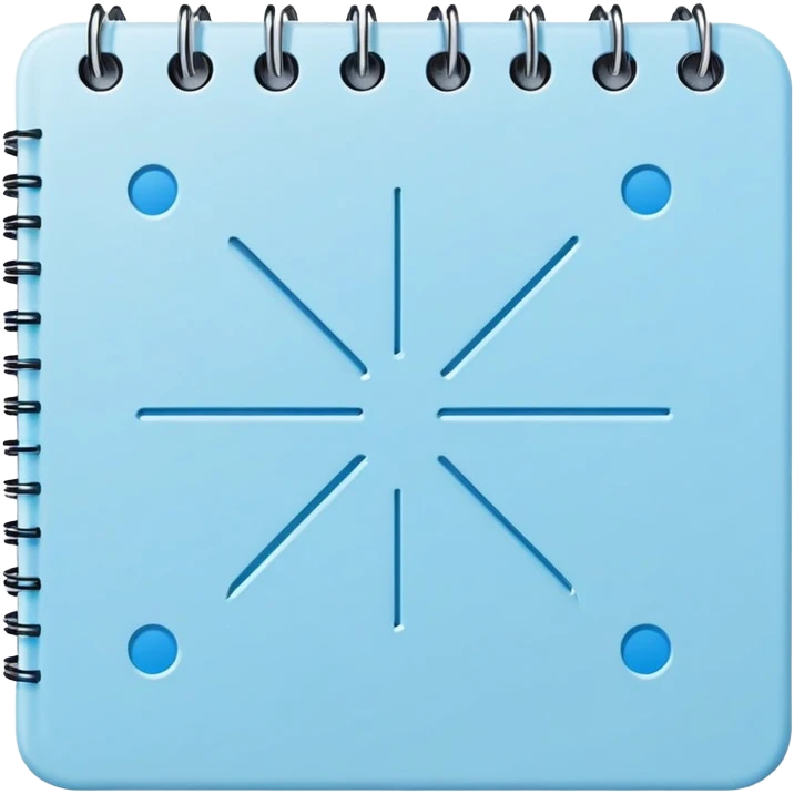 pastel blue bullet journal dot and put a blue checkmark emoji