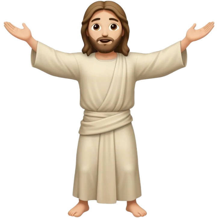 Jesus shaking his bum from behind emoji