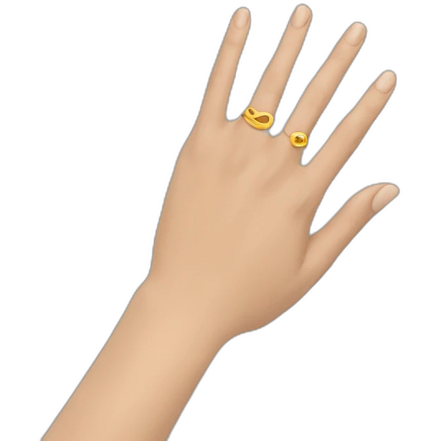 Manod con anillo emoji