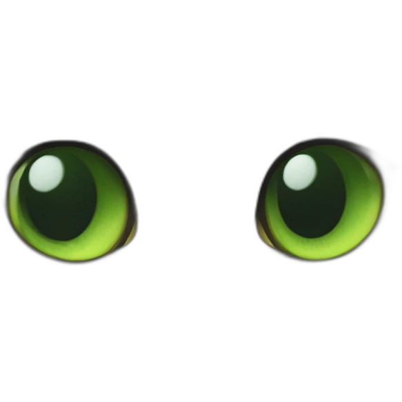 Chat au yeux vert avec une tache blanche sur le cou emoji