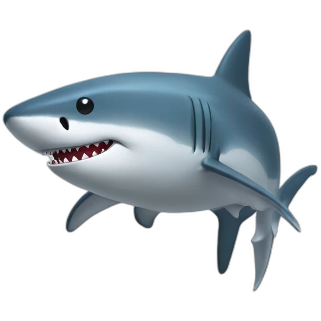 Un requin en peluche emoji