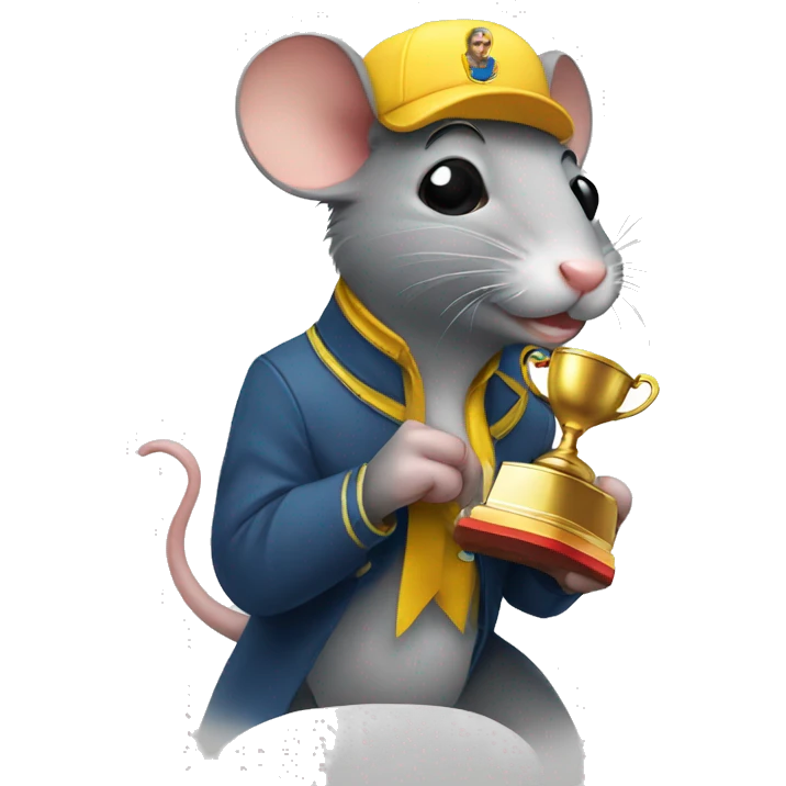 rat with award emoji