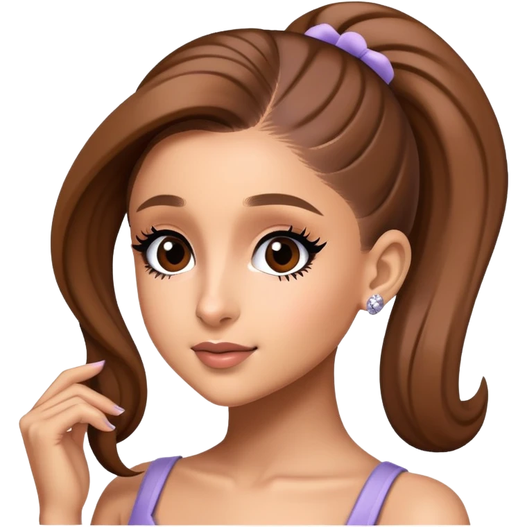 Ariana Grande as a pop star emoji