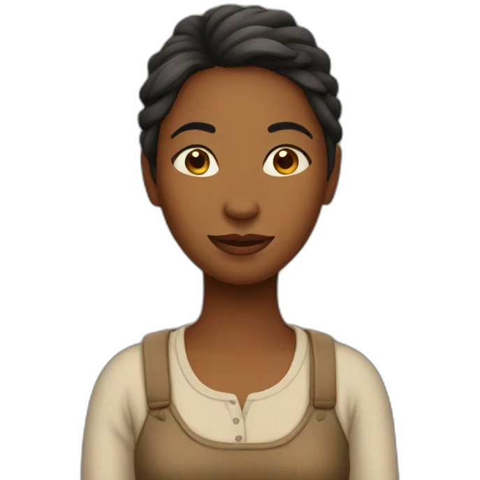 single woman in a village emoji