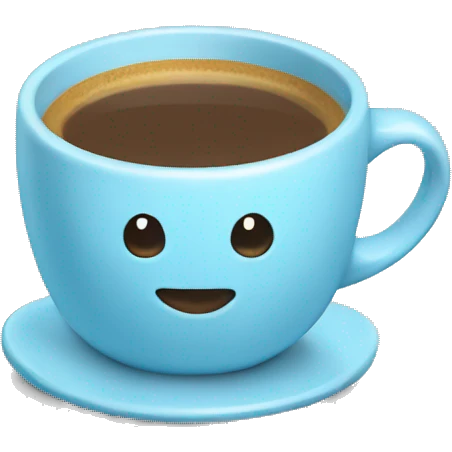 Light blue espresso cup emoji