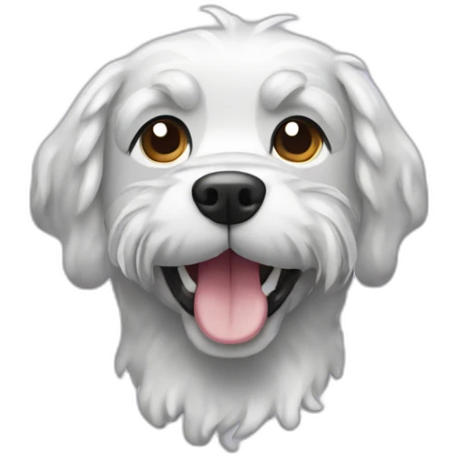 dog with shampoo foam emoji