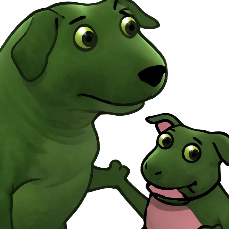dachshund fighting a pig emoji