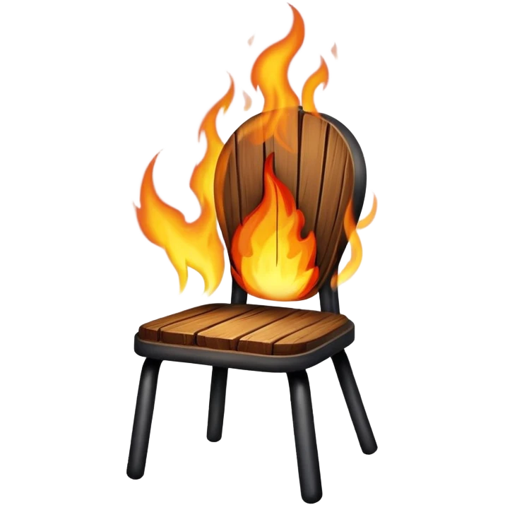burning chair emoji