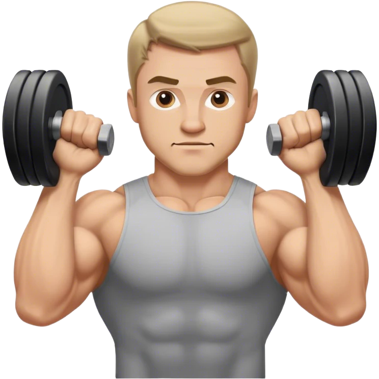 guy doing bicep-curls emoji