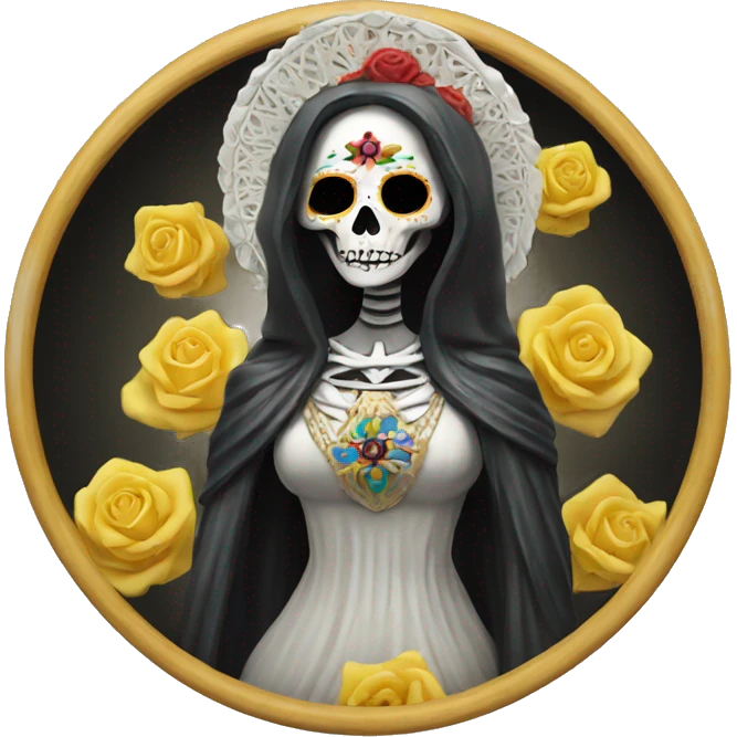 The statue of Santa Muerta, Goddess of Death.  emoji