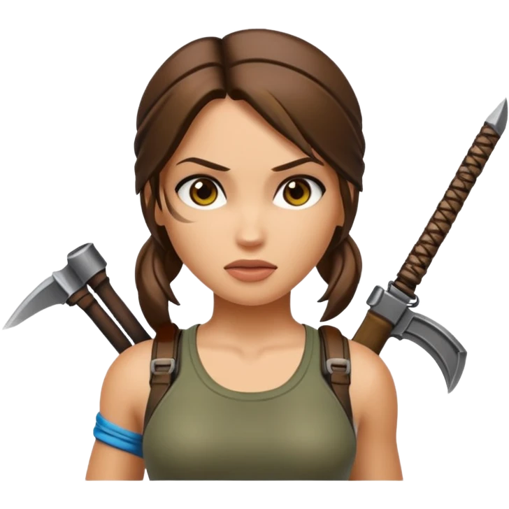 lara croft emoji
