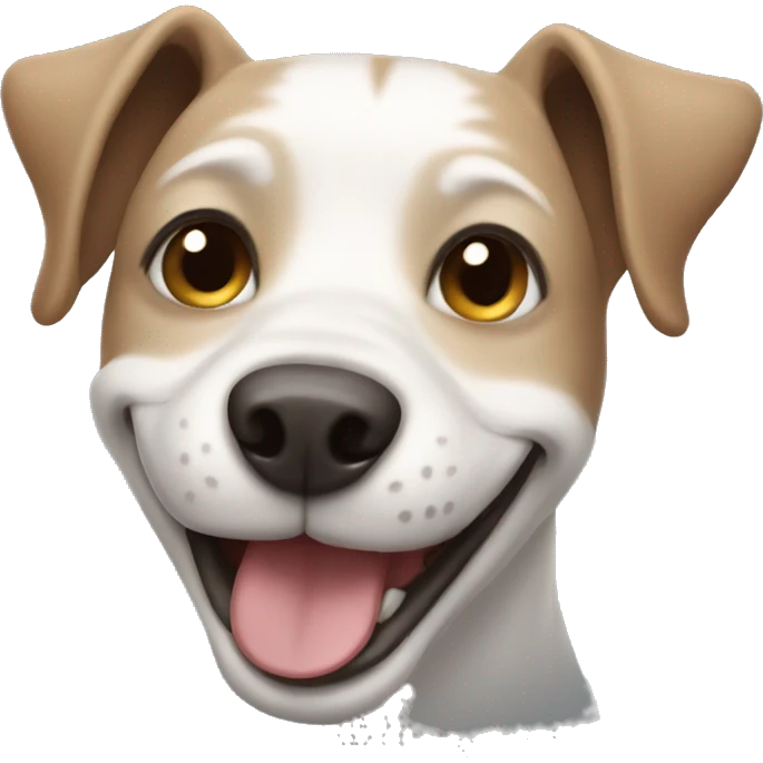 Smiling dog  emoji