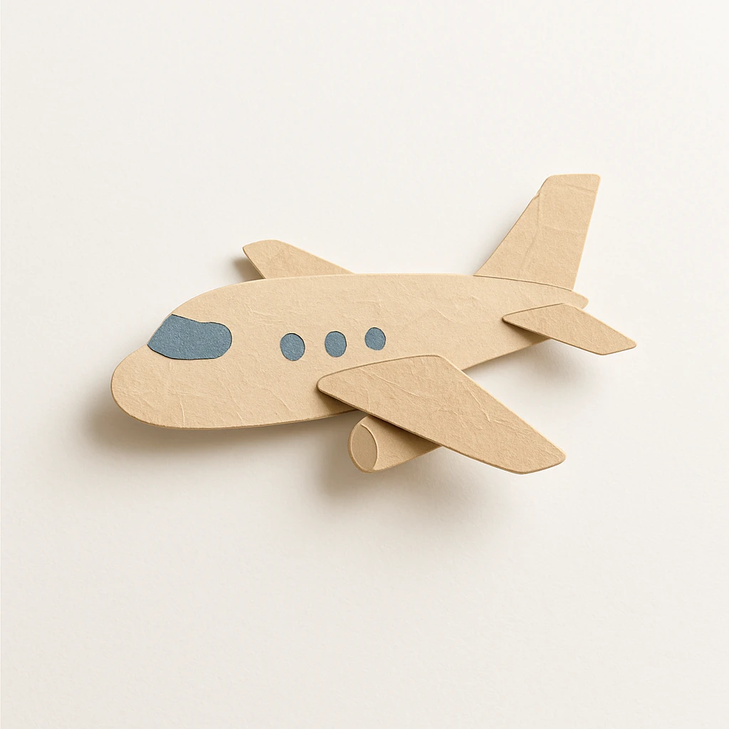 beige airplane emoji