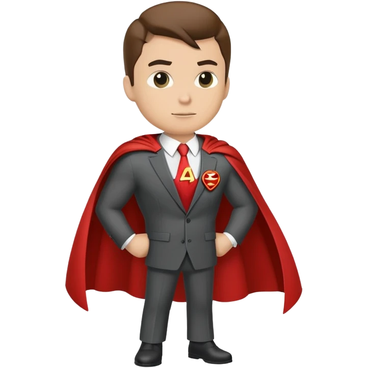 superhero with the phrase "A3" on it's chest or cape  emoji