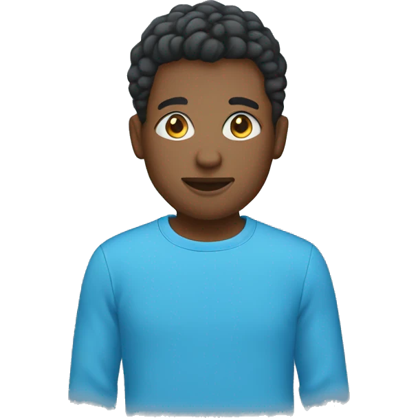 blue long sleeved tshirt emoji