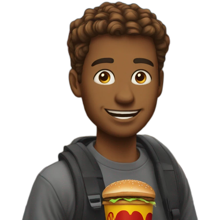 infront of mcdoanlds emoji