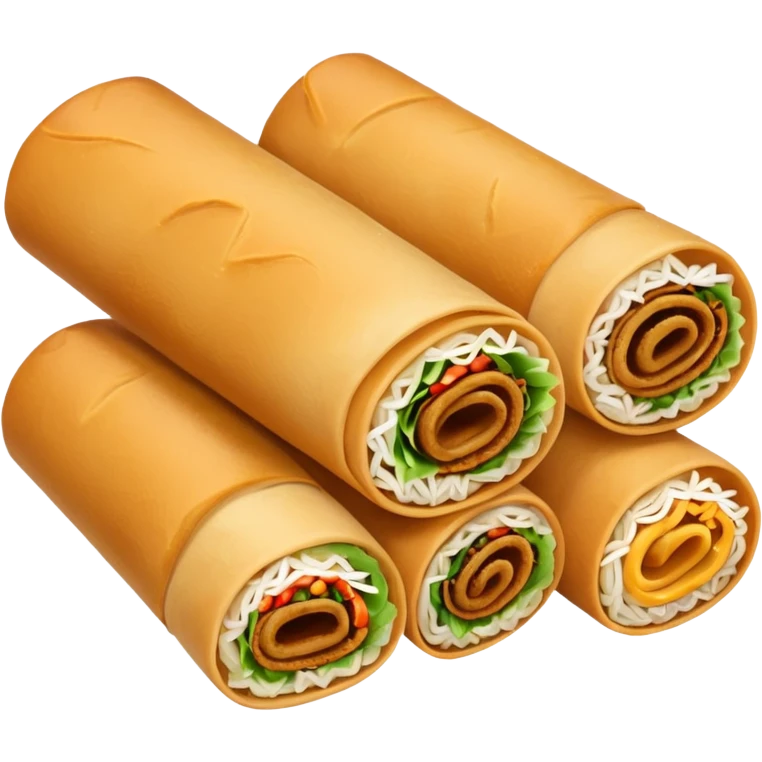 spring roll, lumpia emoji