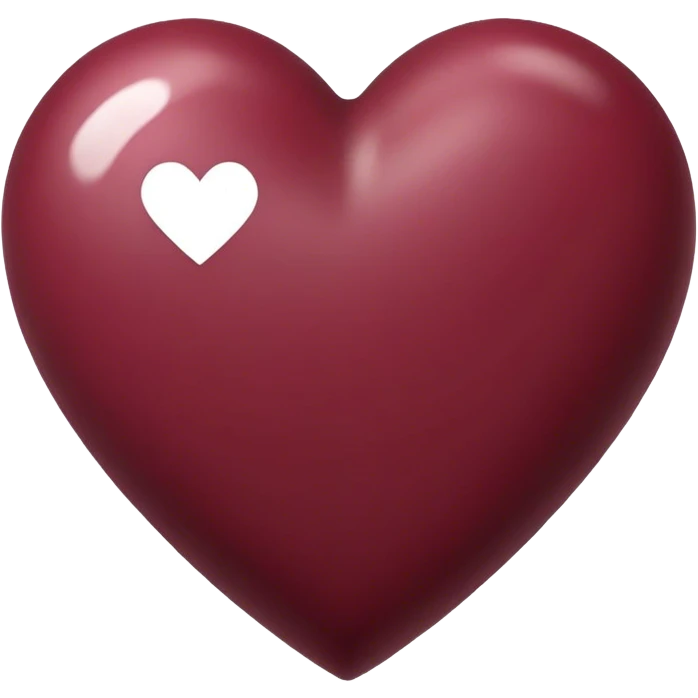 Maroon heart emoji
