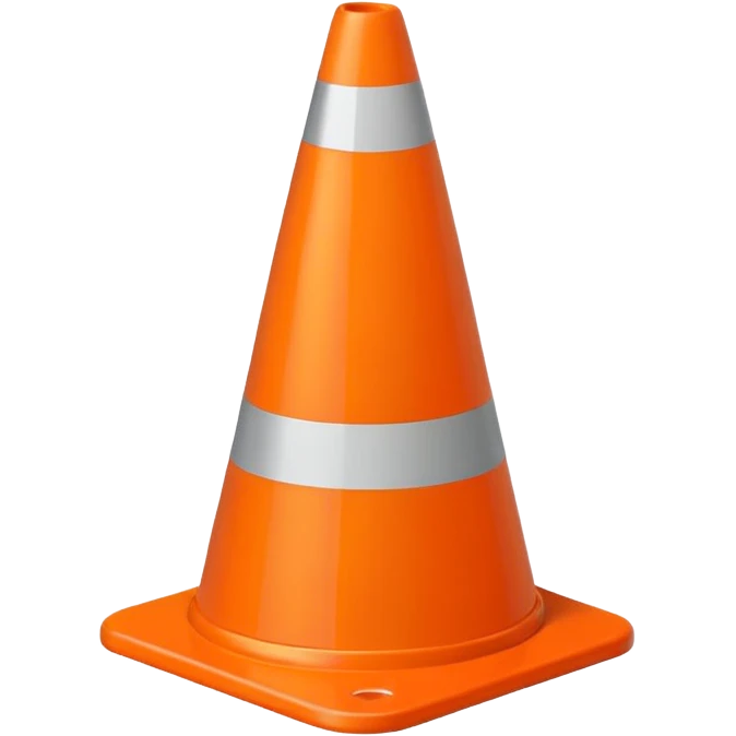 Warning Cone emoji