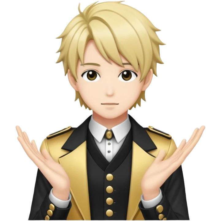 Fanloid Xydrick idol character with stylish anime appearance, musical theme emoji