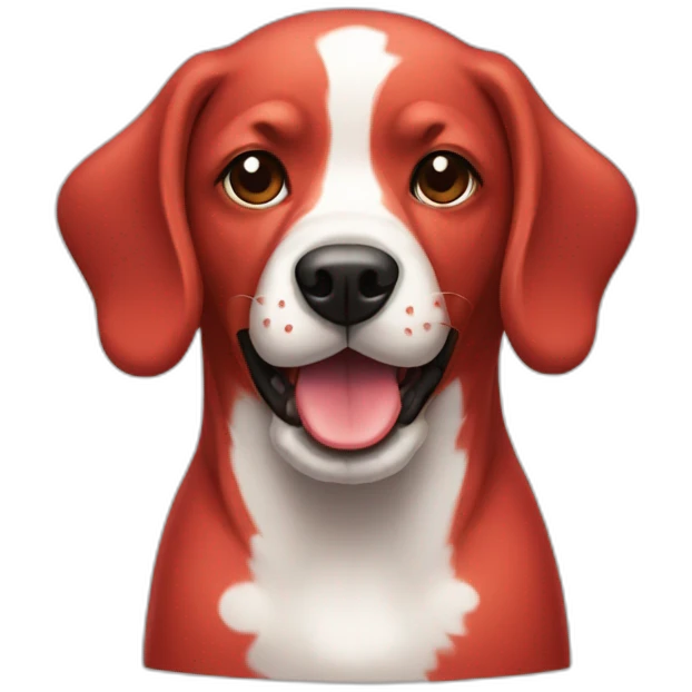 Strawberry dog emoji