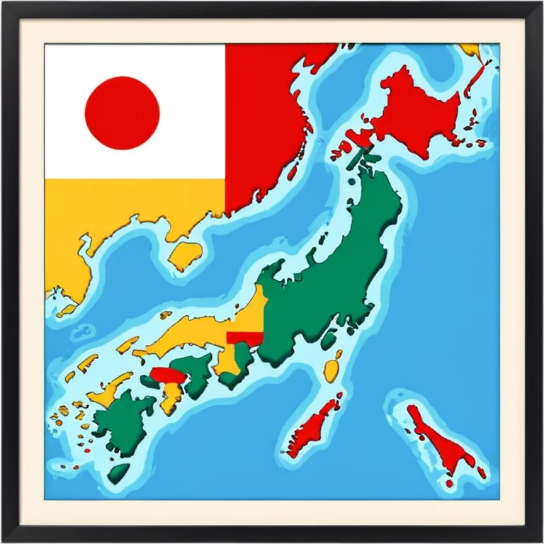 japan county map emoji