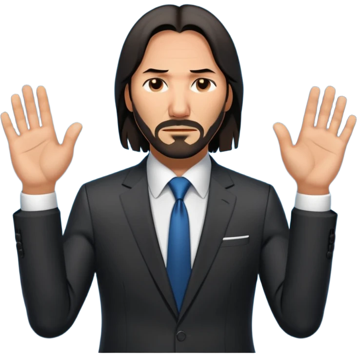 John wick zeigt 67 mit den Händen  emoji