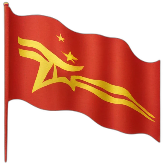 Flag of Soviet Union, accurate style emoji
