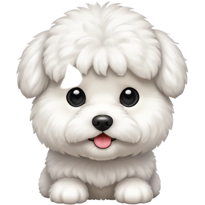 Bichon dog emoji