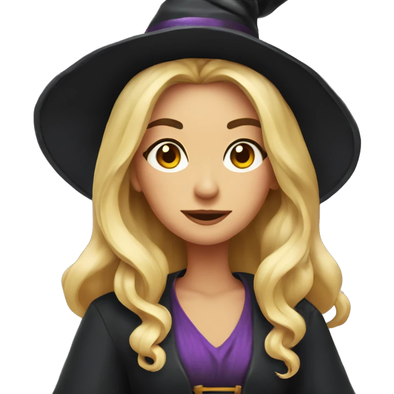 A pretty witch emoji