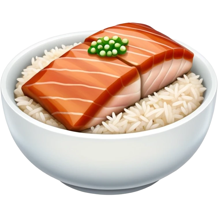 Bowl of tuna belly, unagi, and rice  emoji