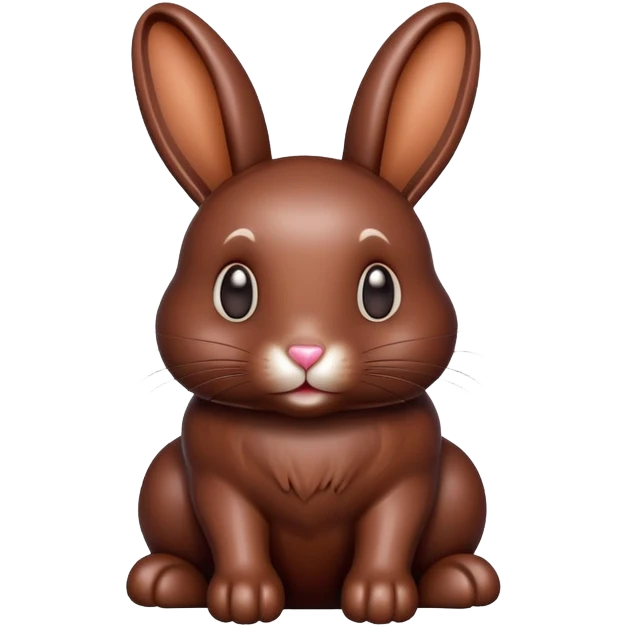 The rabbit has chocolate emoji