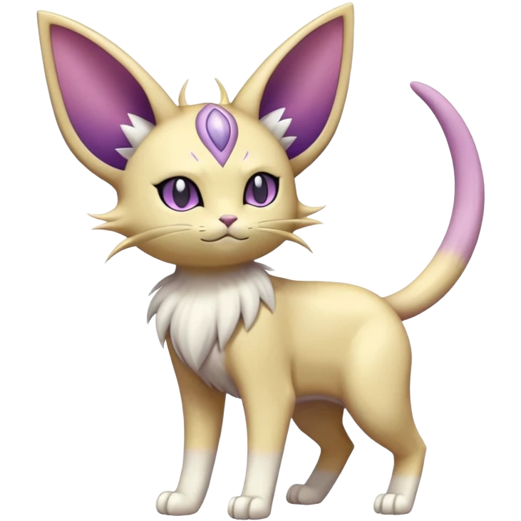 Espeon-Meowth-Delcatty-Fakémon-hybrid-creature (full body)  emoji
