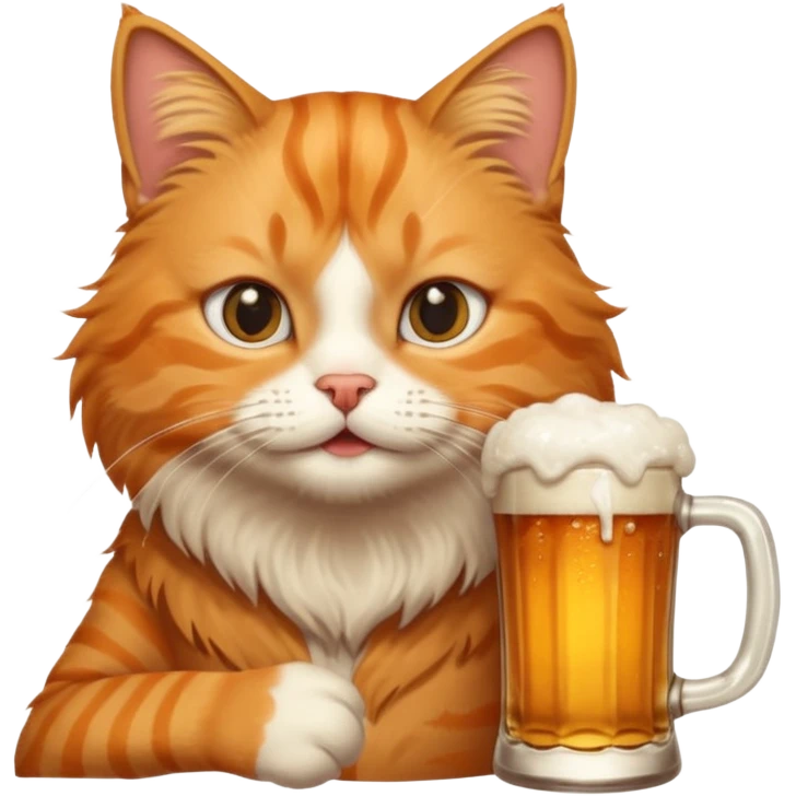 Gato tomando servesa emoji