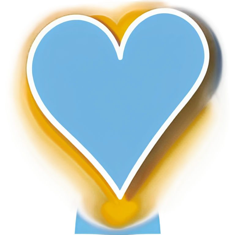 Light blue Heart  emoji