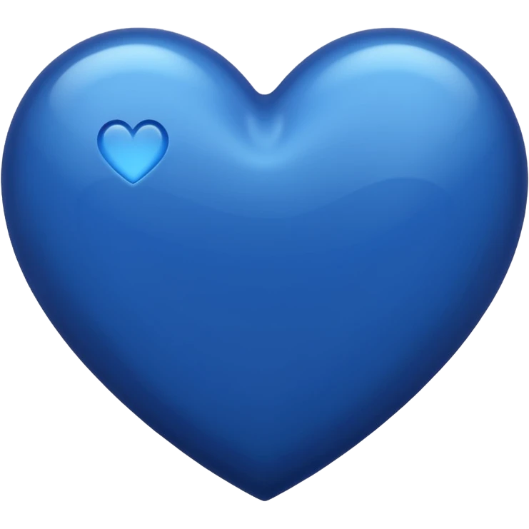 Dark blue heart emoji