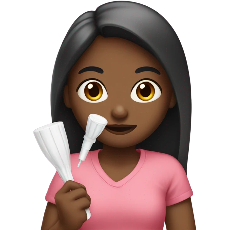 girl holding tampon  emoji